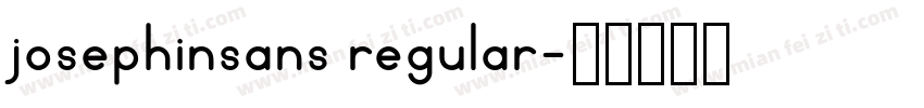 josephinsans regular字体转换